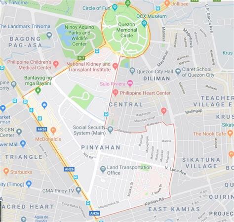 pinyahan quezon city zip code|Pinyahan Map .